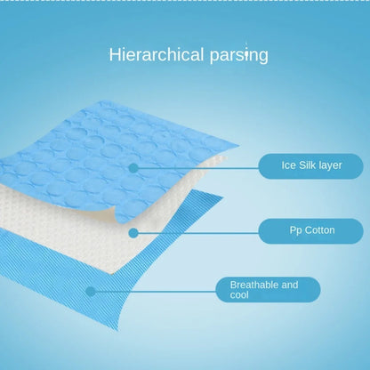 TheCoolingMat - Ultimative Kühlungsmatte aus Eis-Seide für Hunde & Katzen